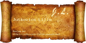 Jutkovics Lilla névjegykártya